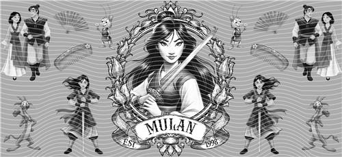 16oz black and white-B 92